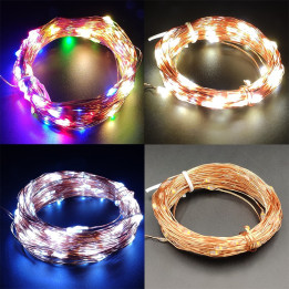 LED string lights, battery powered, 3x AA