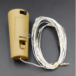 LED string lights, battery powered, “Cork”