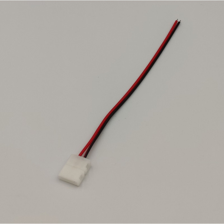 2-pin connector for single-colour LED strips, 8 mm, IP20, solder-free