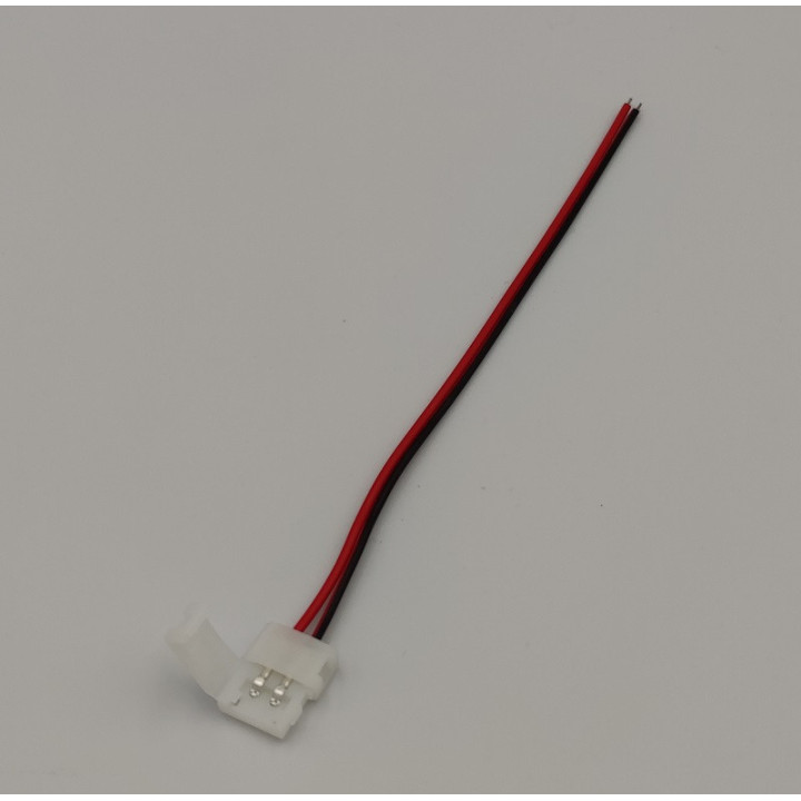2-pin connector for single-colour LED strips, 8 mm, IP20, solder-free