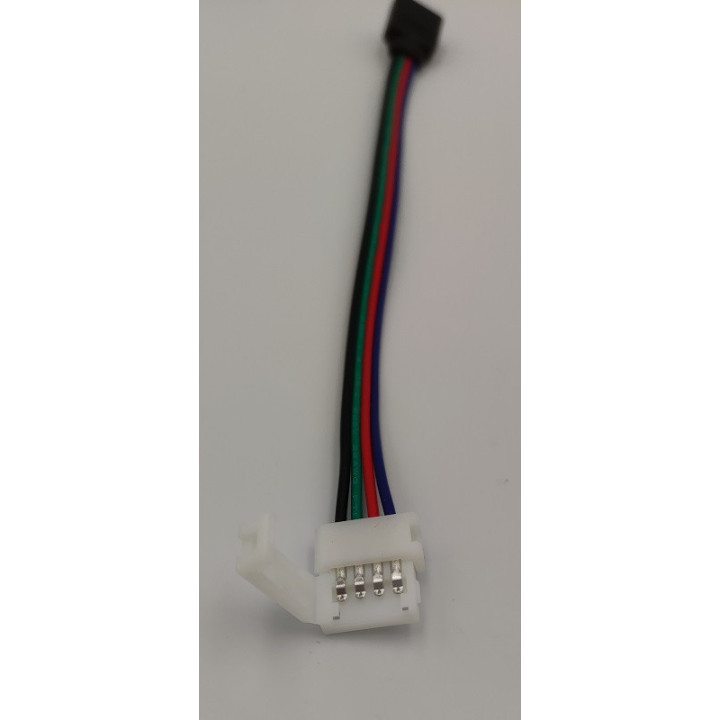 4-pin connector for RGB LED strips, 10 mm, IP20, solder-free