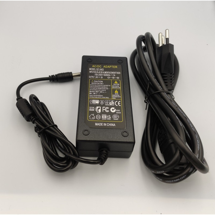 Netzteil 24 V 3A 72W mit Kabel und Stecker