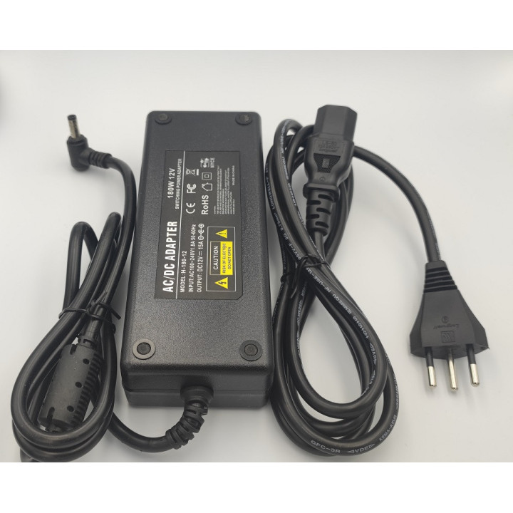Netzteil 12 V 15A 180W mit Kabel und Stecker