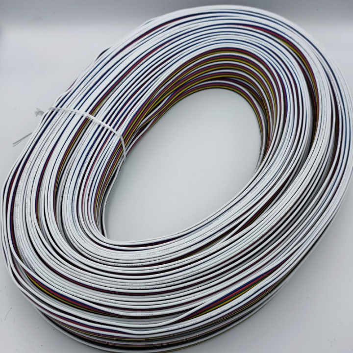6-core cable for RGB+CCT LED strips