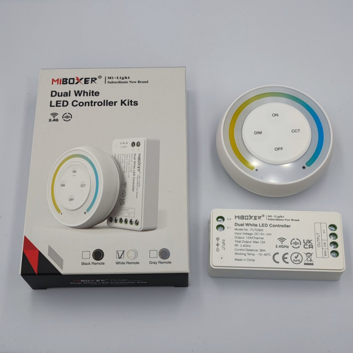 MiBoxer Dual White LED controller set incl. remote control FUT035SA