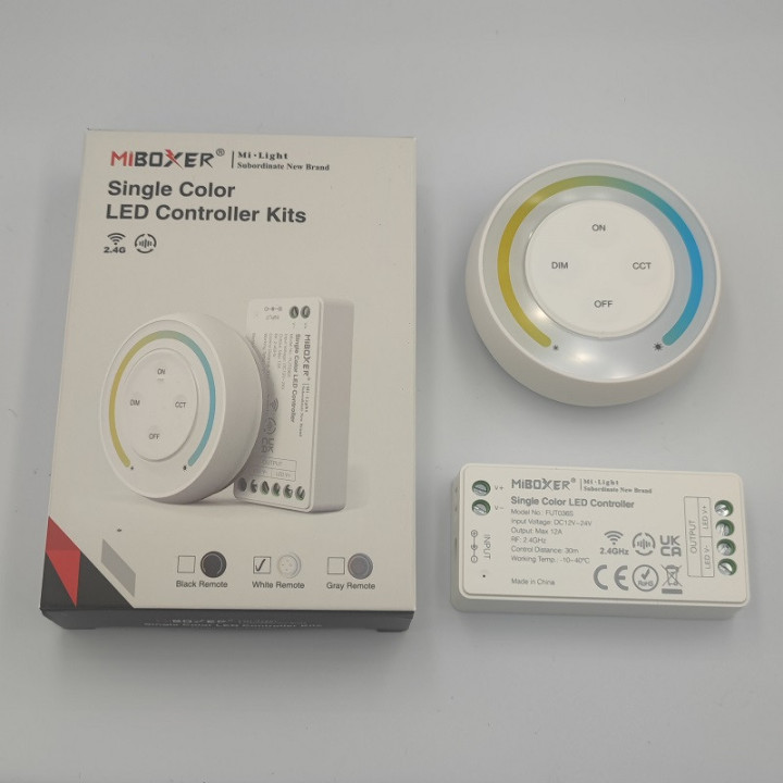 MiBoxer Single White LED-Controller Set inkl. Fernbedienung FUT036SA