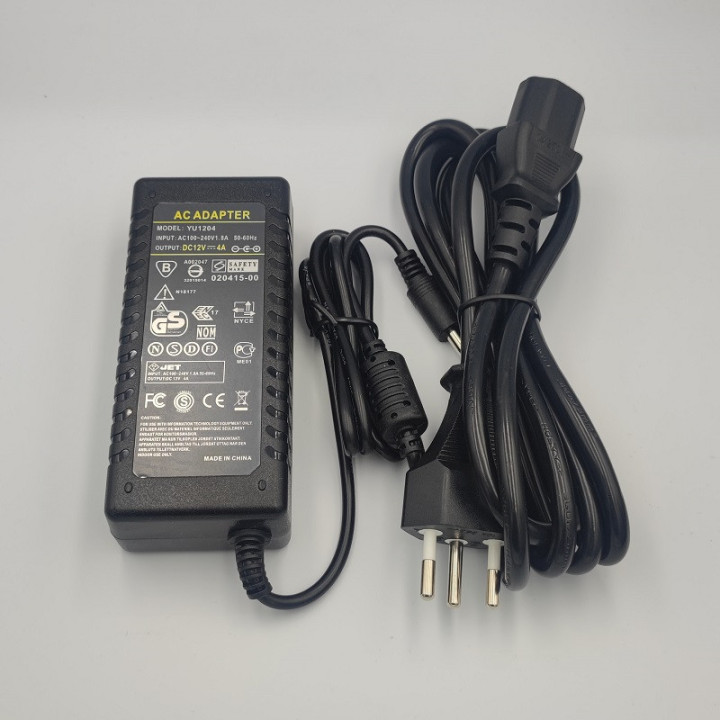 Netzteil 12 V 4A 48W mit Kabel und Stecker