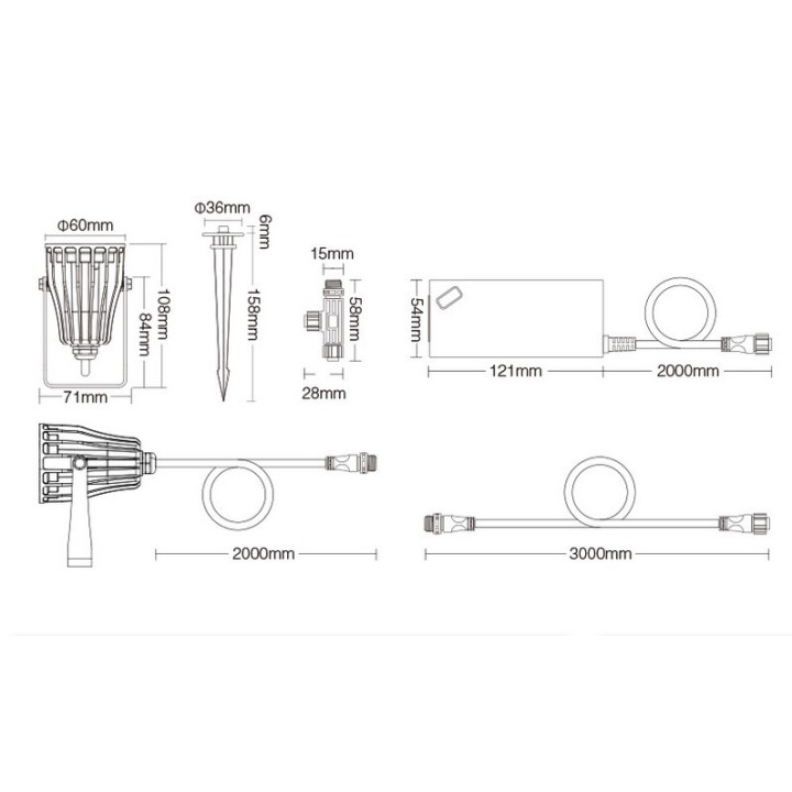 MiBoxer garden light set FUTC08A