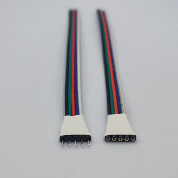 5-pin connector set for RGBW LED strips