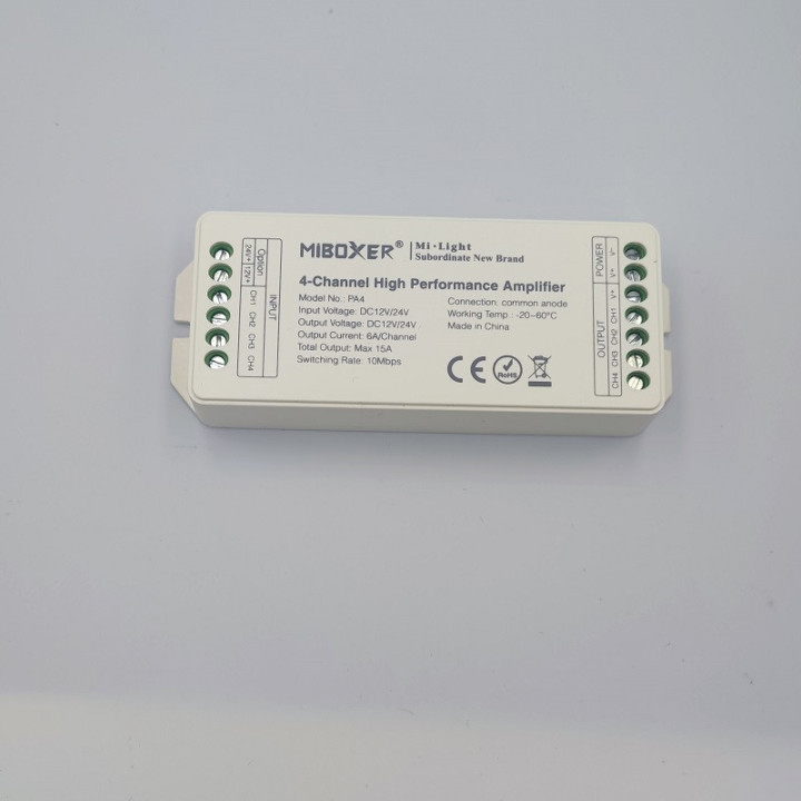 MiBoxer 4-channel amplifier for LED strips PA4