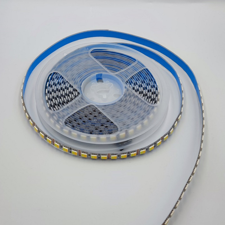 Dual warm and cool white 2-in-1 120 LEDs/m 12 V 10 mm 5 m non-waterproof 5050