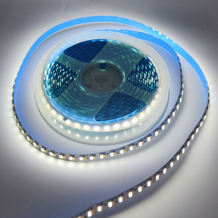 Dual warm and cool white 2-in-1 120 LEDs/m 24 V 10 mm 5 m non-waterproof 5050