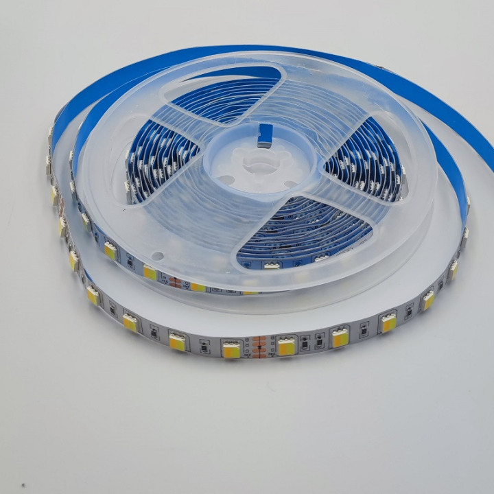 Dual warm und kaltweiss 2in1 60LED/m 24 V 10 mm 5 m nicht wasserdicht 5050