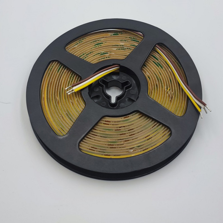 Dual warm und kaltweiss COB 608LED/m 24 V 10 mm 5 m nicht wasserdicht