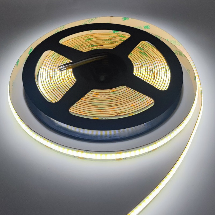 Dual warm und kaltweiss COB 608LED/m 24 V 10 mm 5 m nicht wasserdicht