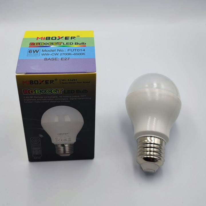 MiBoxer E27  6W RGB+CCT LED Bulb