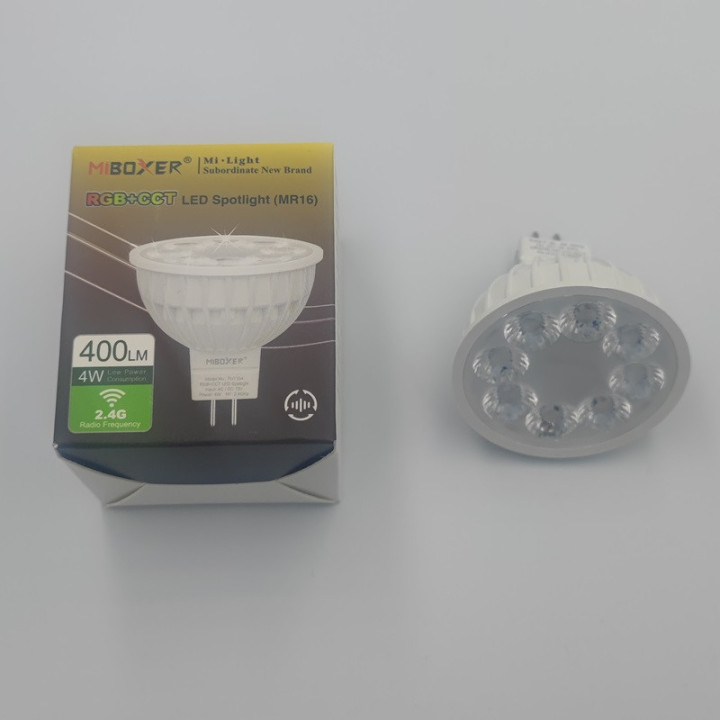 MiBoxer GU5.3 4W RGB+CCT LED 12 V Spot (400Lm)