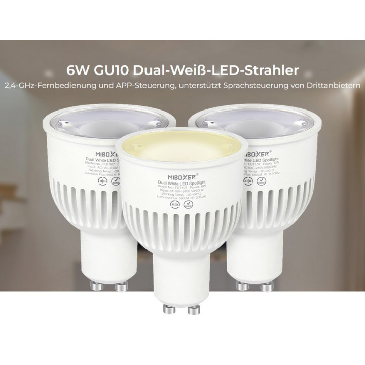 MiBoxer GU10 6 W CCT LED 230 V spotlight