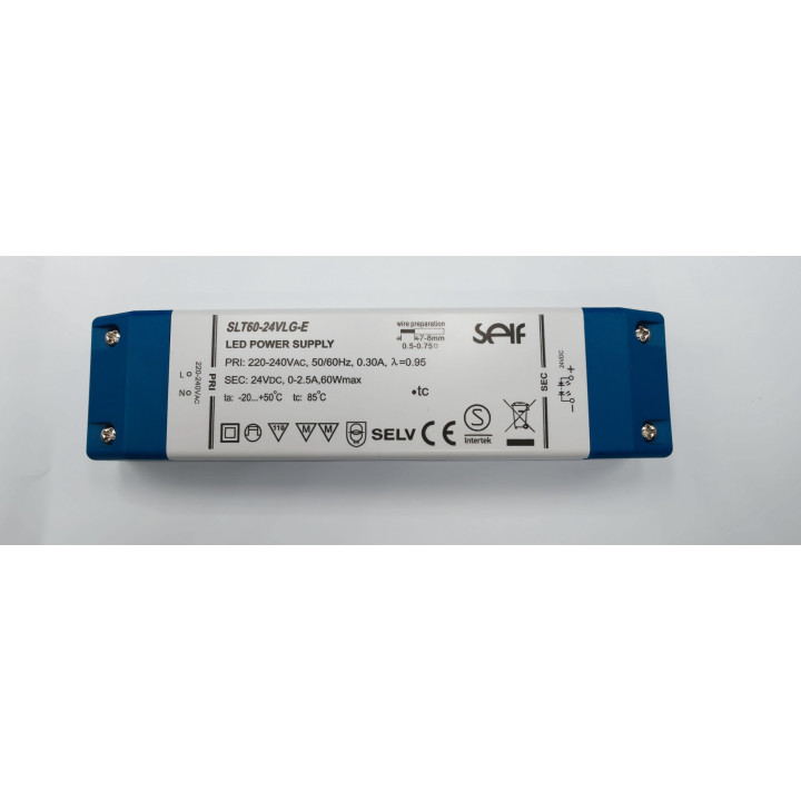 SELF SLT60-24VLG-E LED Power Supply 24 V 60 W