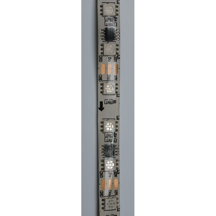 WS2811 RGB LED strip – white PCB detail