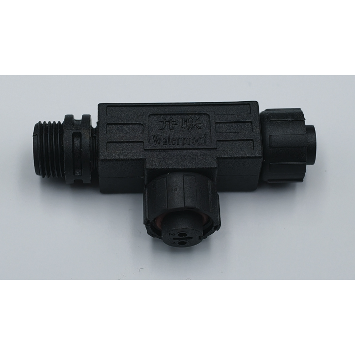 Two-pin T connector for garden lighting – view 2