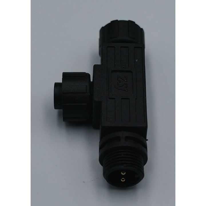 Two-pin T connector for garden lighting – view 3