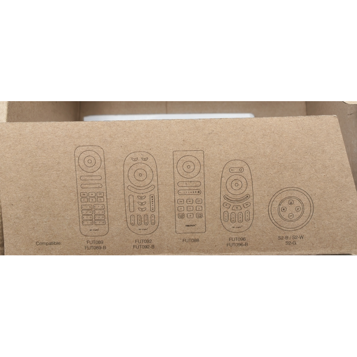 Packaging information on compatible remotes