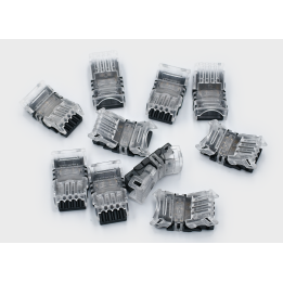 RGB strip-to-wire connectors for IP65 strips – set of 10