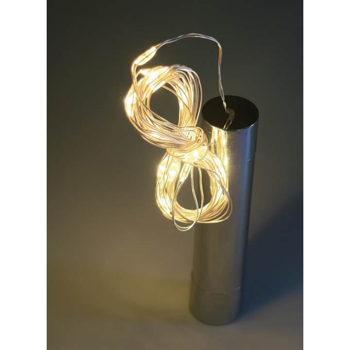 2 m LED wire fairy lights – warm white