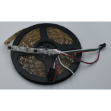 WS2811 RGB LED strip with white PCB on reel