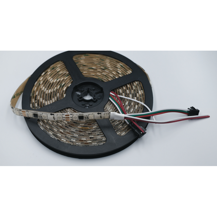 WS2811 RGB LED strip – coated white PCB on reel
