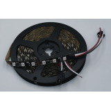 WS2811 RGB LED strip with black PCB on reel