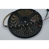WS2811 RGB LED strip – coated black PCB on reel