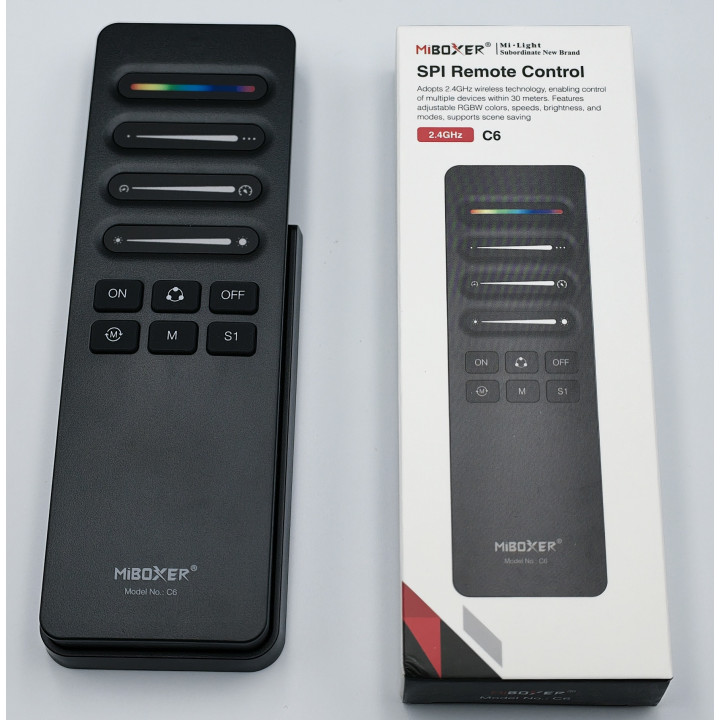 MiBoxer C6 – remote control and packaging