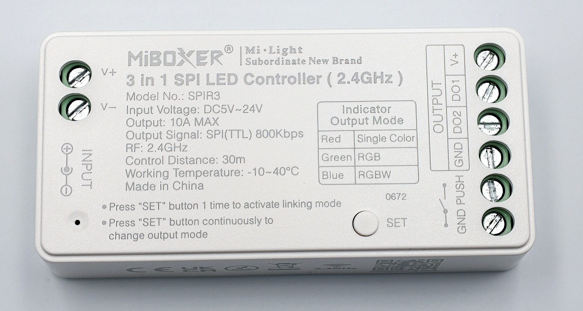 MiBoxer SPIR3 – Controller Vorderseite