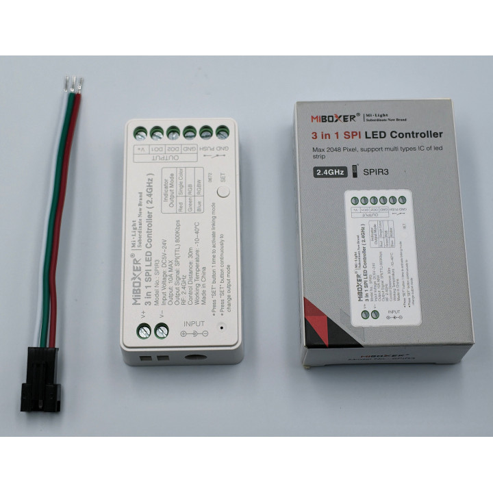 MiBoxer SPIR3 – Controller, Anschlusskabel und Verpackung
