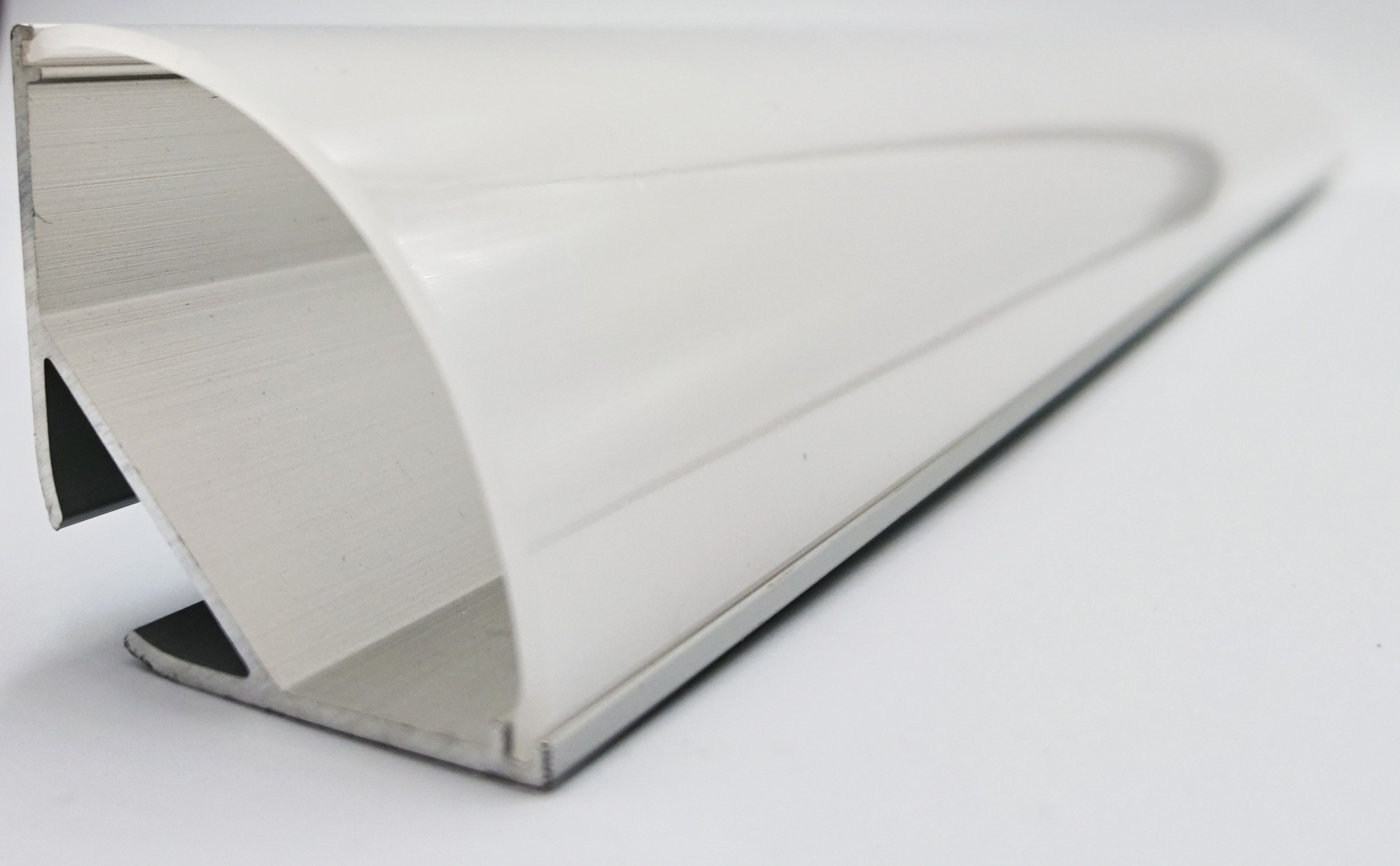 V-3030 LED corner profile 2 m, silver and opal | Bieri-LED