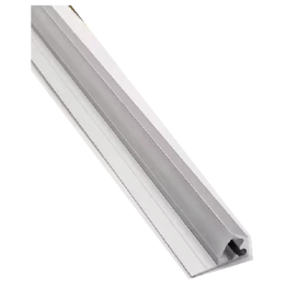 GD-003 aluminium shelf profile in silver with milky cover