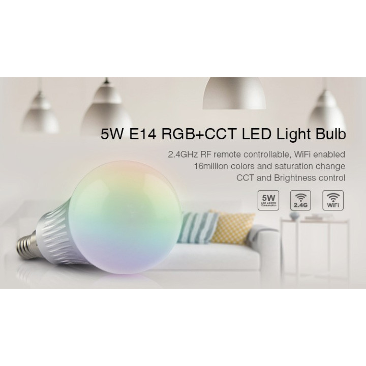 Mi-Light E14 5 W RGB+CCT LED bulb