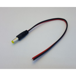 Male 2-pin connection cable for single-colour LED strips