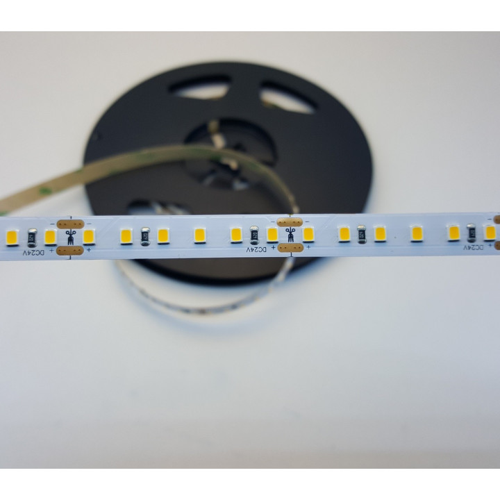 Warm white LED strip 25 W/m 24 V 10 mm 2835