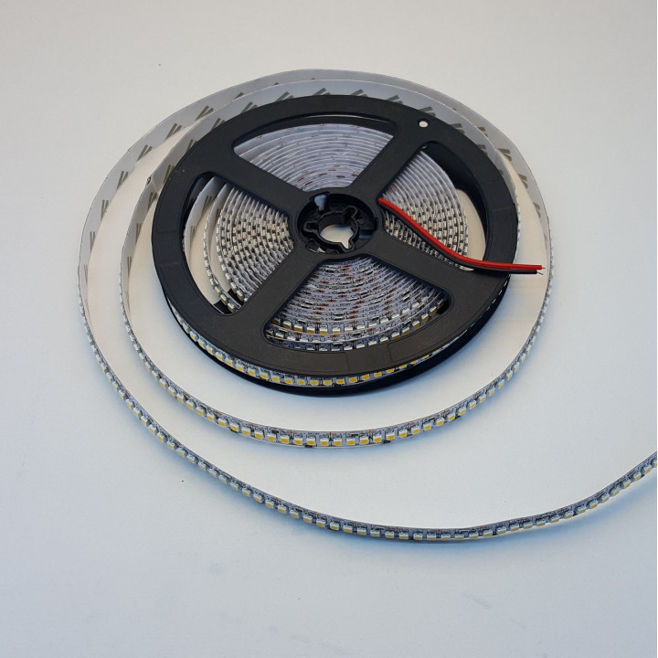 Warm white LED strip 16 W/m 12 V 10 mm 2835