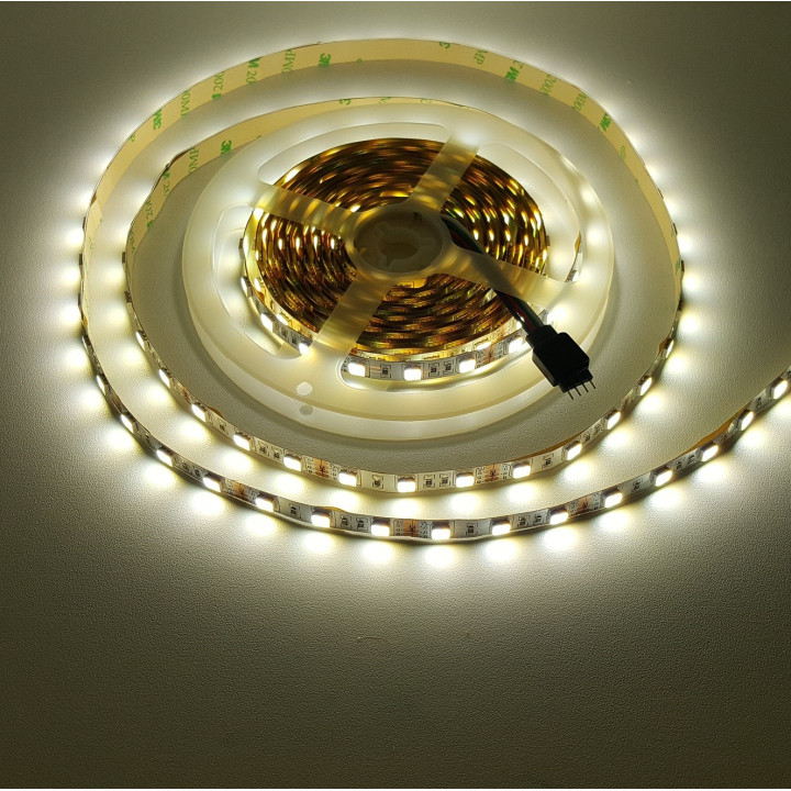 Dual warm and cool white 2-in-1 12 V 10 mm 5 m non-waterproof 5050