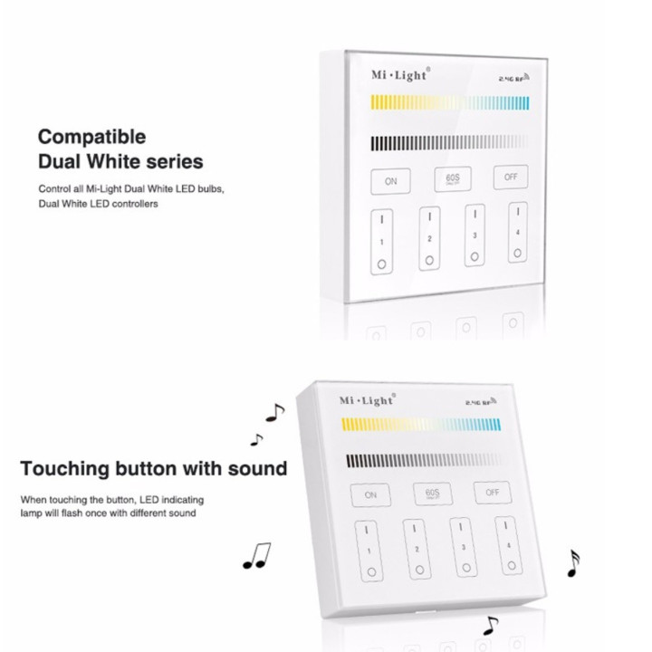 Mi-Light CCT wall-mounted remote control, battery B2
