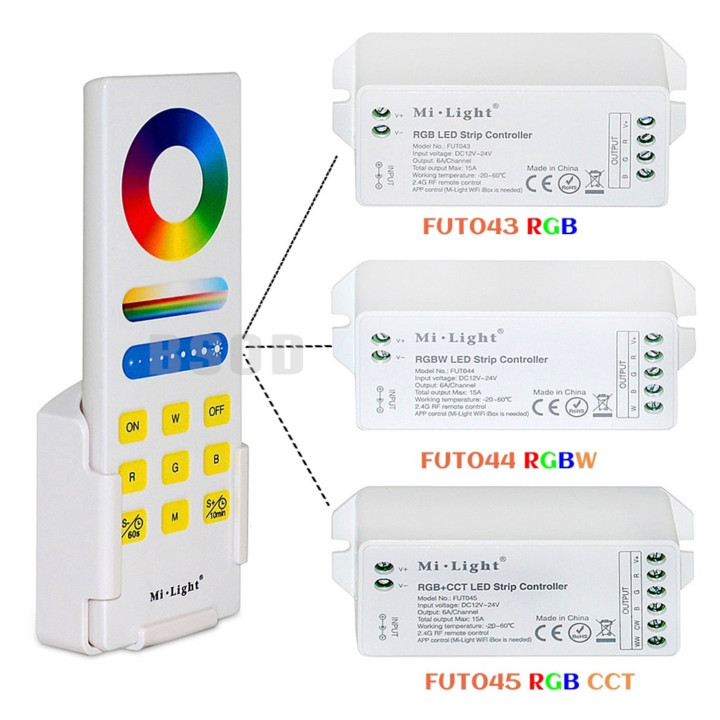 Mi-Light RGB+CCT Fernbedienung FUT088
