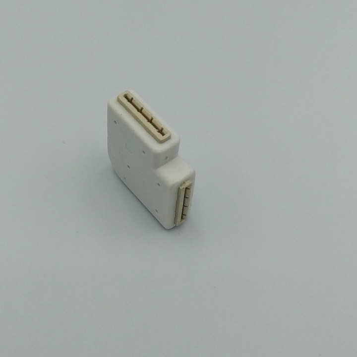 RGB 4-pin L-shaped connector, solder-free