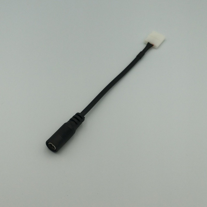 Anschluss mit Rundstecker 2-Pin für einfarbige LED-Streifen IP20 lötfrei