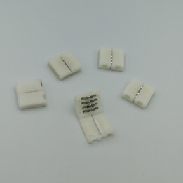 4-pin connector for RGB LED strips, IP20, solder-free, pack of 5
