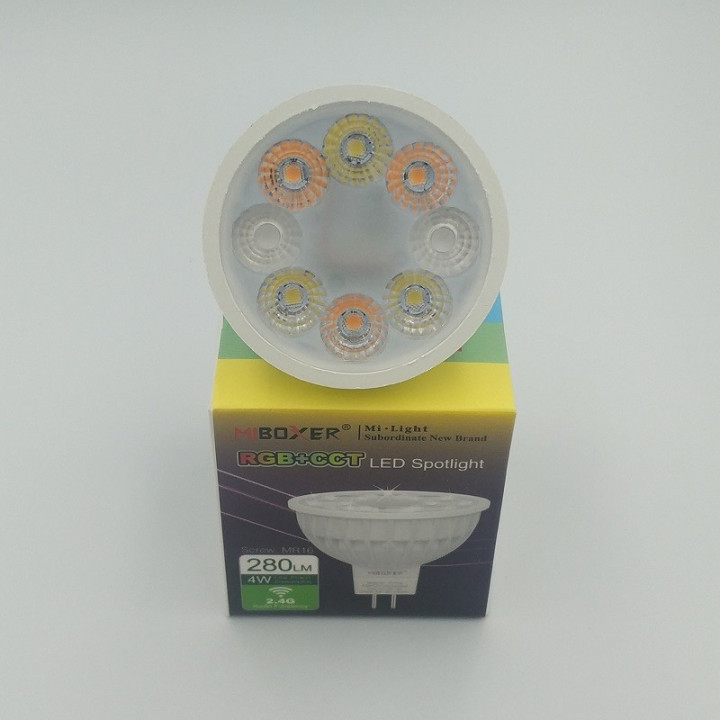 MiBoxer GU5.3 4 W RGB+CCT LED 12 V spotlight