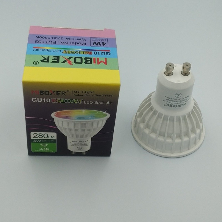 MiBoxer GU10 4 W RGB+CCT LED 230 V spotlight
